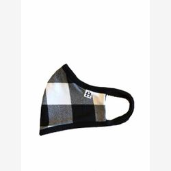 Masque carré noir et blanc