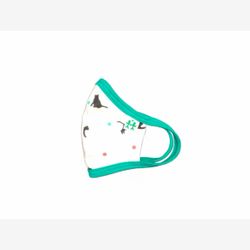 Masque blanc avec chats noir ve