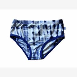 Culotte Femme en BAMBOU Taille Haute Tie Dye royal lignes