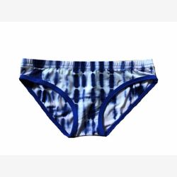 Culotte Femme en BAMBOU Taille Basse Tie Dye royal lignes