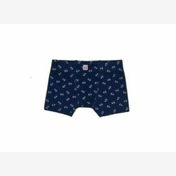 Boxer garçon marine à ancres de bateaux blanches
