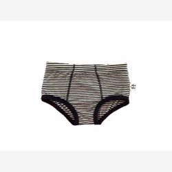 Culotte garçon rayure étroite marine et blanche (0158re)