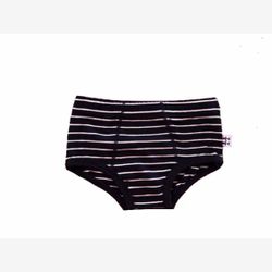 Culotte garçon rayure moyenne marine et blanche (0158rm)