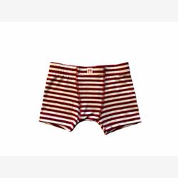 Boxer garçon rayure rouge et blanche ou est Charly