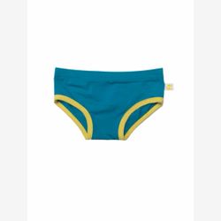 Culotte fille vert eau bordure jaune