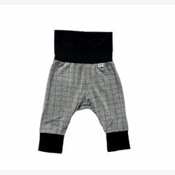 Legging évolutif gris chiné carot et lignes fines noires