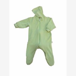Pyjama 1 pièce avec capuchon bambou lime très pâle (81)