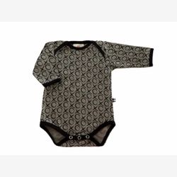 Cache-couche manche longue gris xoxo noirs (CCML49xoxo02)