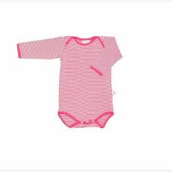 Cache-couche manche longue rayé pivoine étroit et blanc (1301re)