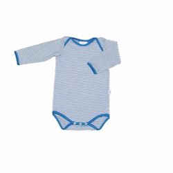 Cache-couche manche longue rayé bleu flash étroit et blanc (6101re)