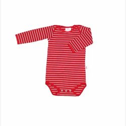 Cache-couche manche longue rayé moyen rouge et blanc (0501rm)