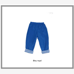 Pantalon de nylon royal avec revers