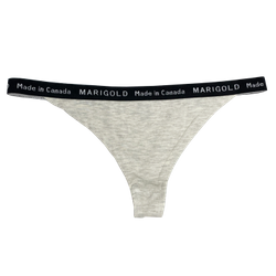 La séduisante - String en bambou beige avec bande élastique