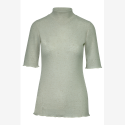 Mimi - Haut col montant manche trois-quarts vert