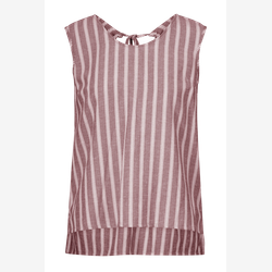 Iris - Haut sans manche dos fantaisie rouge