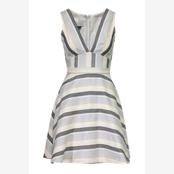 Rudi - Robe sans manche cintrée à la taille en lin