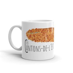 Tasse en céramique | Mug | Tasse du Québec | Illustration Les Cantons-de-l'Est | Région du Québec | Illustration Québec