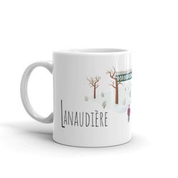 Tasse en céramique | Mug | Tasse du Québec | Illustration Lanaudière | Région du Québec | Illustration Québec