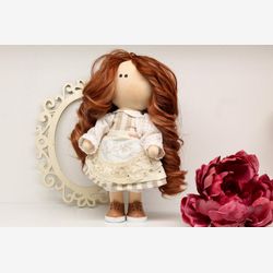 Handmade fabric doll, Textile doll, Doll for girls, Tilda doll