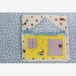 Montessori Book, Sensory Book, Busy Felt Girls Doll House Book