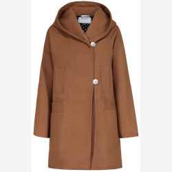 Eva - manteau coupe droite en laine et cachemire