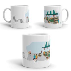 Tasse en céramique, illustration Montréal au Québec