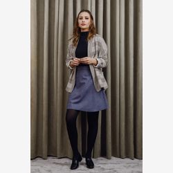 [Prévente] Caroline - Veste courte manches longues carreautée