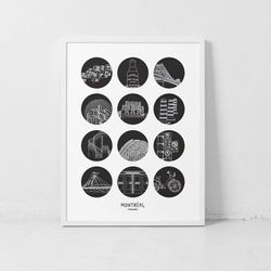 Affiche Icônes de Montréal